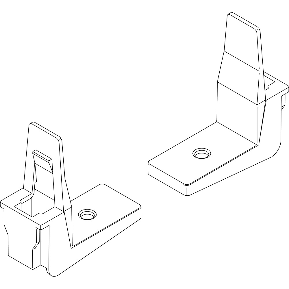 MAS SDX - SUPPORTI CANALINA VERTICA