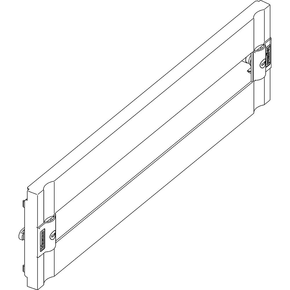 Pannello DIN plastica MAS160 24 moduli 515x150mm per installazioni elettriche industriali e civili