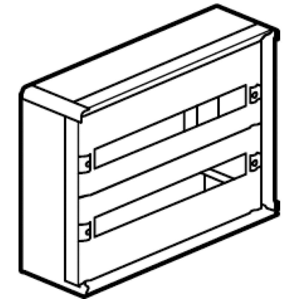 Quadro elettrico componibile SDX-L lamiera 515x400x145mm 48 moduli DIN per installazioni residenziali e commerciali