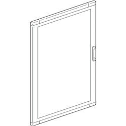 Porta vetro MAS SDX 515x700 mm per quadri elettrici parete e incasso robusta e resistente