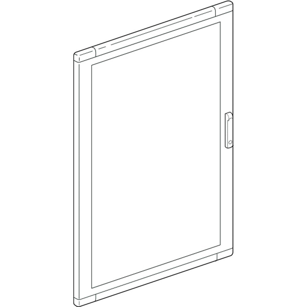 Porta vetro SDX 515x1000 mm per quadri elettrici parete e incasso robusta e sicura