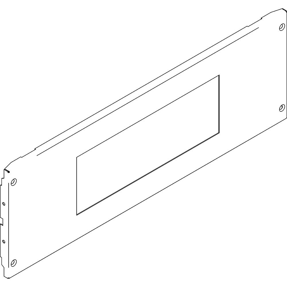 Pannello areato 600x200 mm 4 viti fissaggio ventilazione protezione installazioni elettriche