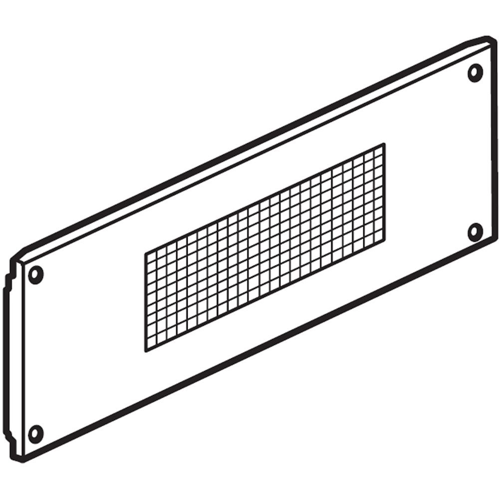 Pannello aerazione forzata 600x200mm 4 viti fissaggio per quadri elettrici