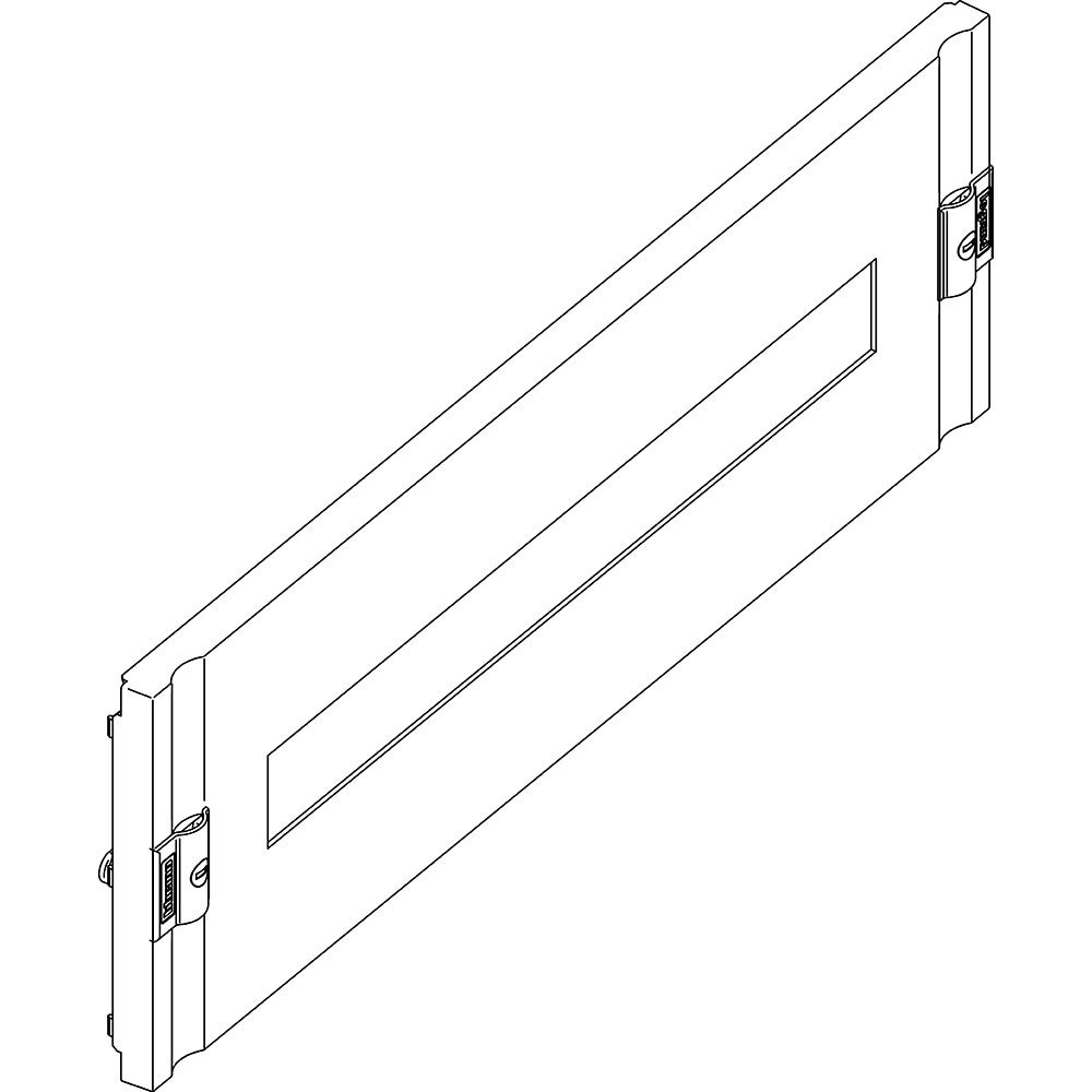 Pannello plastica 24 moduli DIN 600x200 mm per installazioni elettriche robuste e sicure