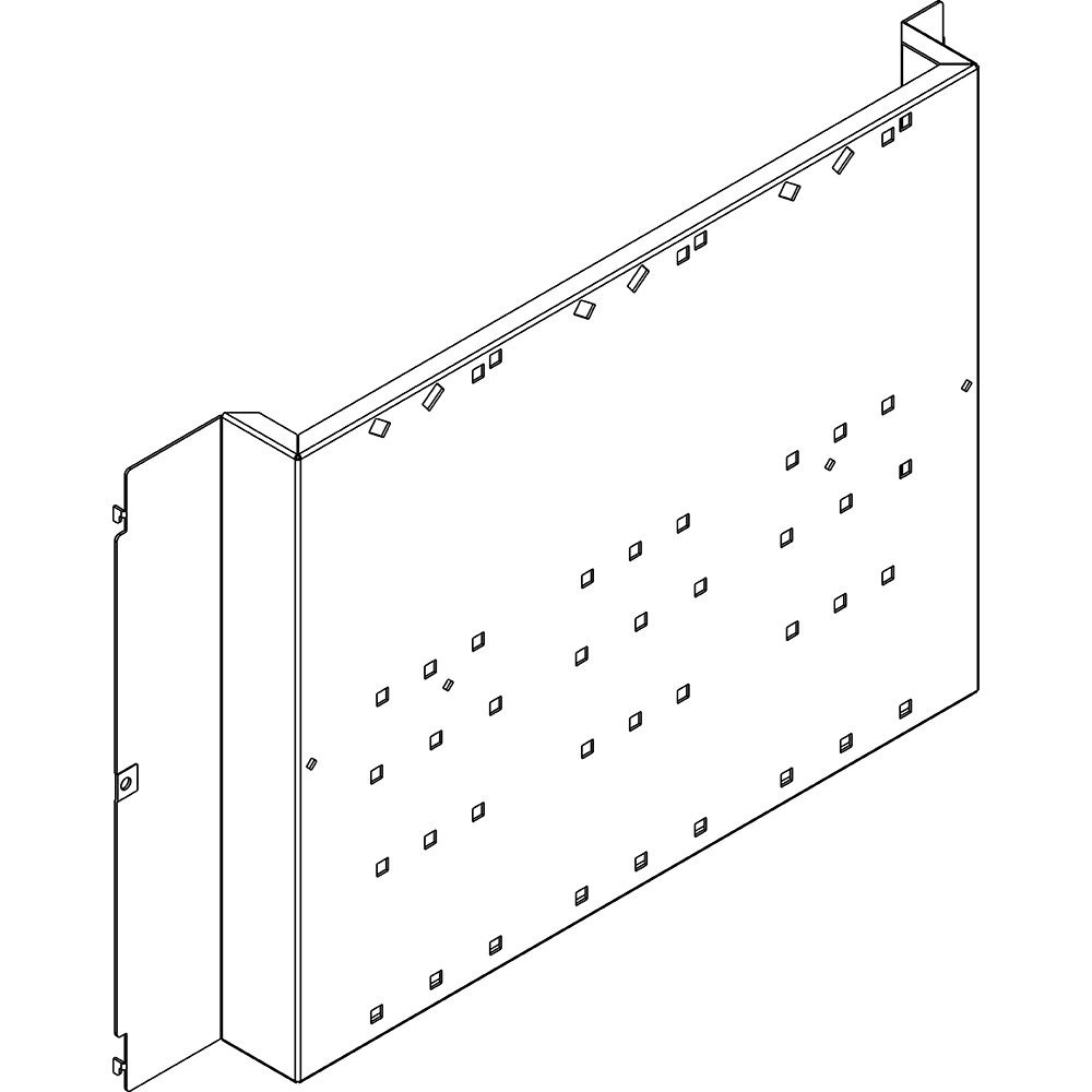 Piastra fissaggio M250-400 differenziale 600mm per quadri e armadi elettrici
