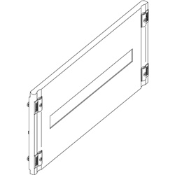 Pannello plastica 24 moduli DIN 600x300 mm per impianti elettrici
