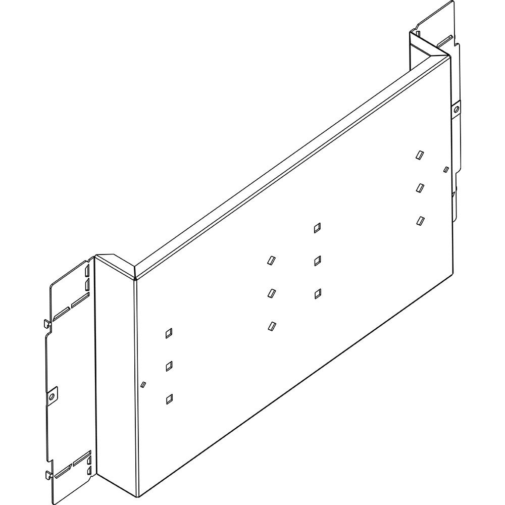 Piastra fissaggio orizzontale MAS M400-630 per quadri armadi elettrici L600mm resistente e duratura