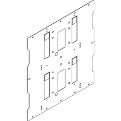 Piastra interblocco orizzontale M630 per Megatiker M4 630 impianti elettrici professionali 600x600mm resistente