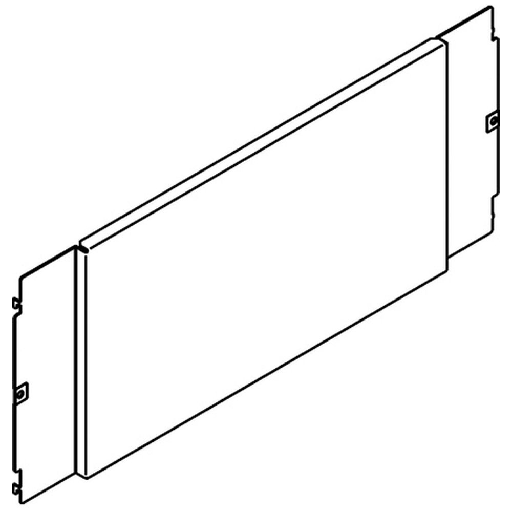 Piastra interna 850x400 mm in lamiera resistente per supporto componenti elettrici quadro