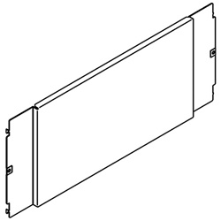 Piastra interna 850x400 mm in lamiera resistente per supporto componenti elettrici quadro