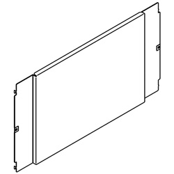 Piastra interna 850x600 mm in lamiera resistente per quadri elettrici professionali