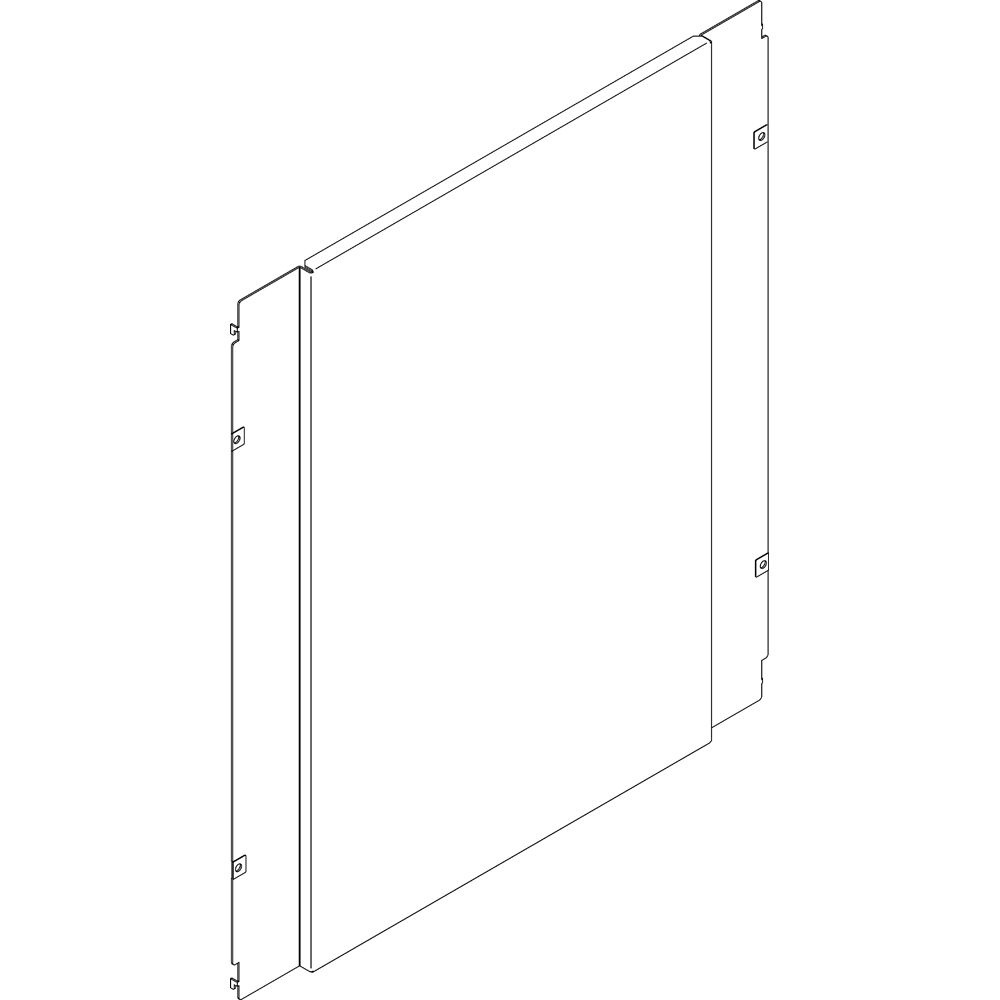 Piastra interna 850x1000 mm in lamiera per impianti elettrici resistente e perforata