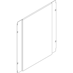 Piastra interna 850x1000 mm in lamiera per impianti elettrici resistente e perforata