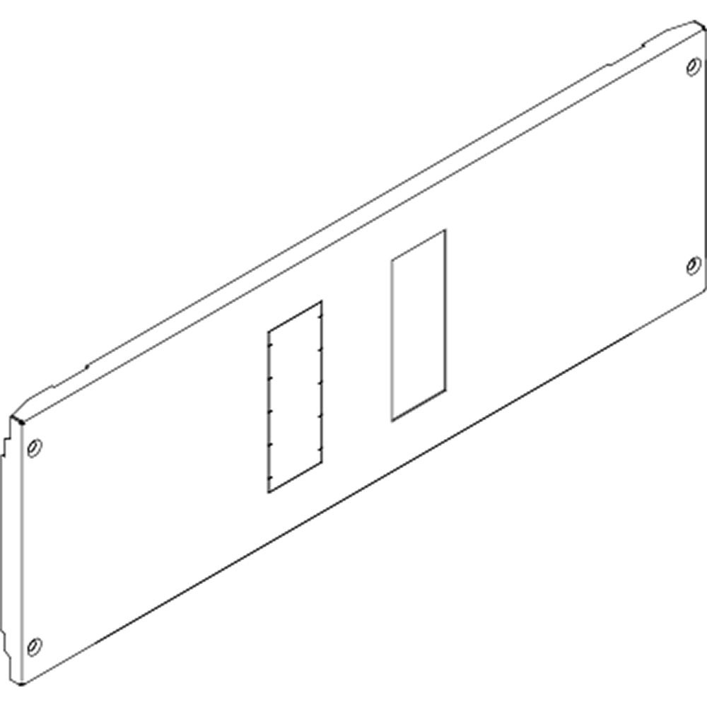 Pannello orizzontale M250 850x200mm 4 viti fissaggio per interruttori elettrici