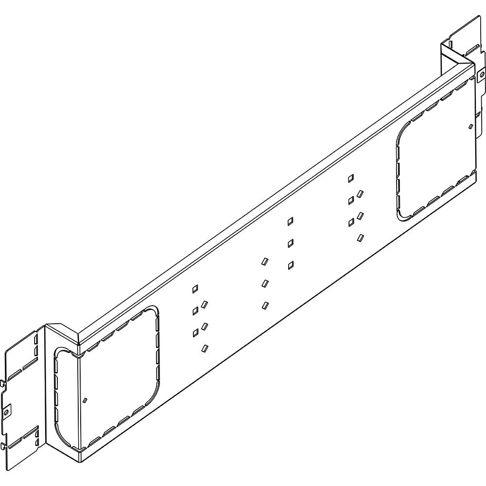 Piastra orizzontale M250 850mm resistente ventilata per quadri e armadi elettrici