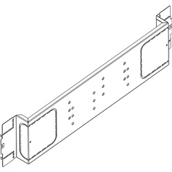 Piastra orizzontale M250 850mm resistente ventilata per quadri e armadi elettrici