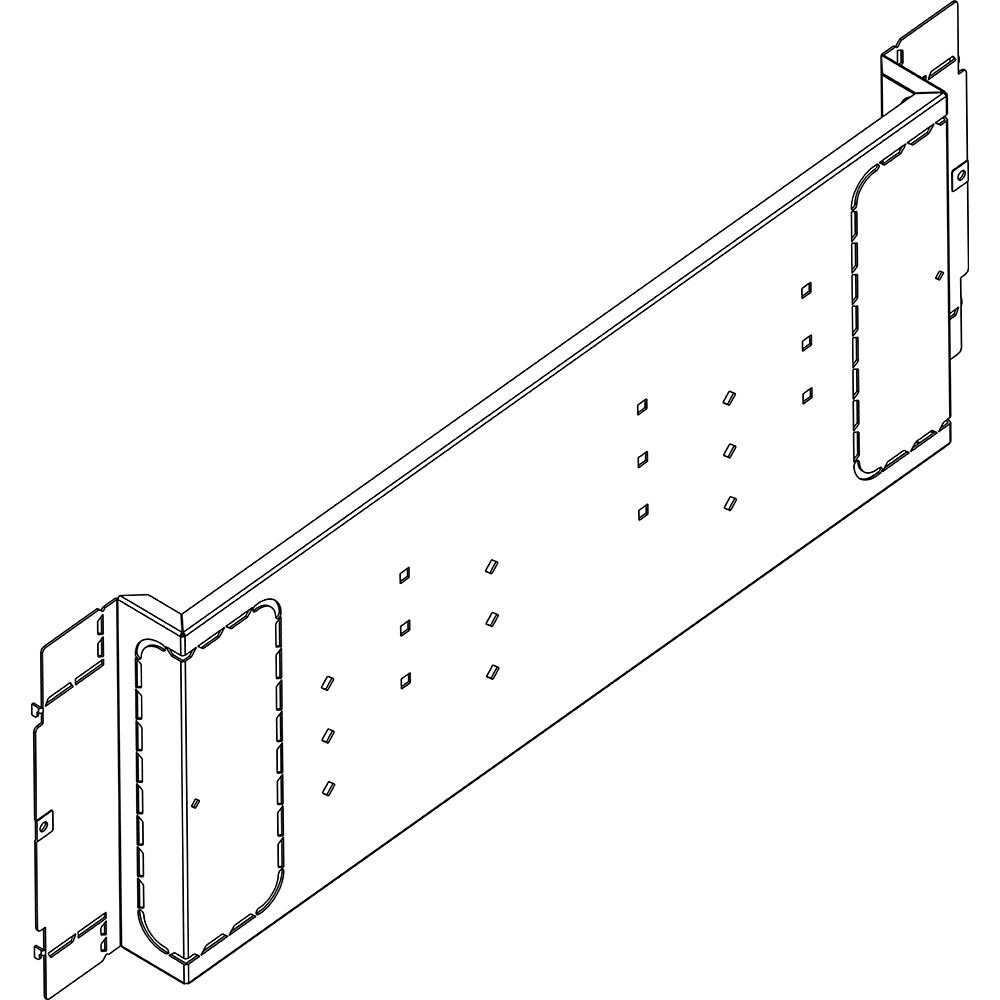 Piastra orizzontale MAS M400-630 fissaggio quadri LDX800 MDX800 HDX 850mm robusta e perforata per impianti elettrici