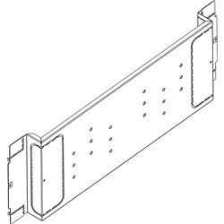 Piastra orizzontale MAS M400-630 fissaggio quadri LDX800 MDX800 HDX 850mm robusta e perforata per impianti elettrici