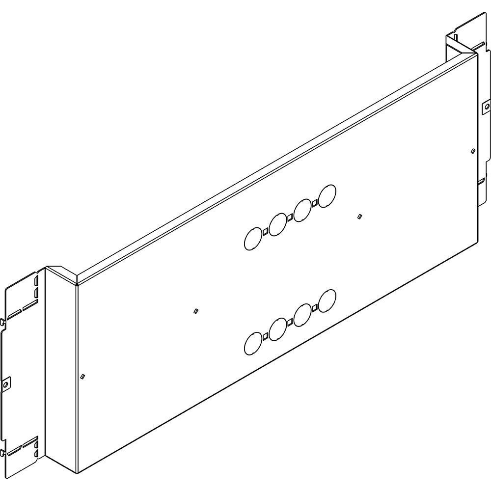 Piastra fissaggio MW630 perforata 850mm per quadri e armadi elettrici industriali