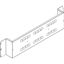 Piastra fissaggio MW250 larghezza 850 mm per quadri armadi elettrici robusta e protetta