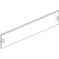 Pannello cieco 1/4 giro 850x150 mm copertura resistente per quadri elettrici