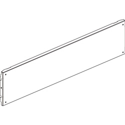 Pannello cieco 850x200mm 4 viti fissaggio per quadri elettrici protezione spazi vuoti