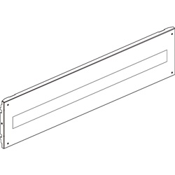 Pannello montaggio elettrico 36 moduli DIN 850x200 mm per impianti industriali e civili
