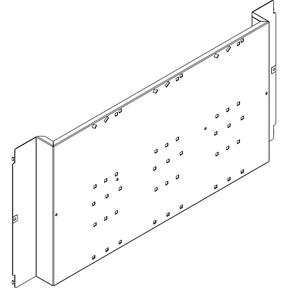 Piastra fissaggio elettrica M250-400A per interruttori differenziali larghezza 850mm armadi quadro