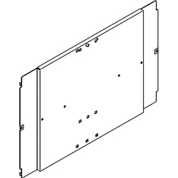 Piastra fissaggio metallica per differenziali 250-400A lunghezza 850mm impianti elettrici industriali