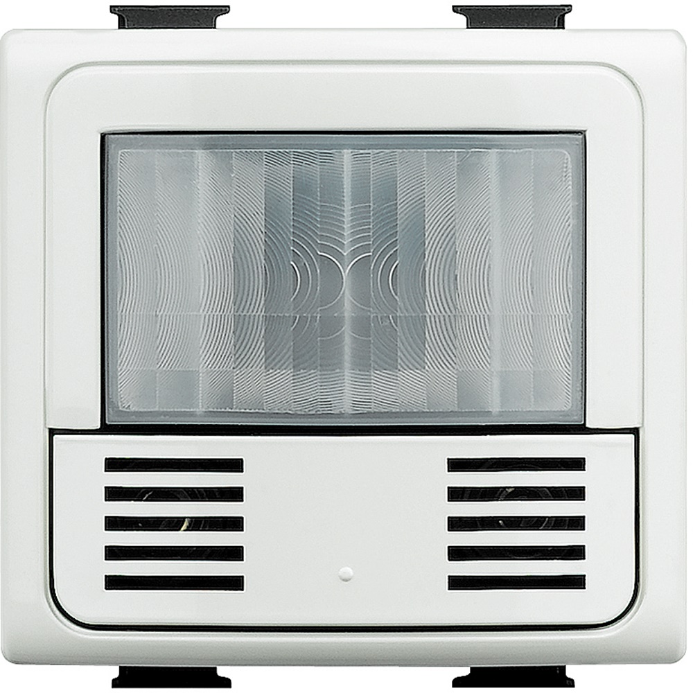 Interruttore presenza Matix Green Switch PIR+US sensore luminosità 230V 2 moduli uso interno