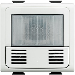 Interruttore presenza Matix Green Switch PIR+US sensore luminosità 230V 2 moduli uso interno