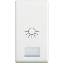 Copritasto MATIX simbolo luce alta qualità senza alogeni con finestra controllo per impianti elettrici