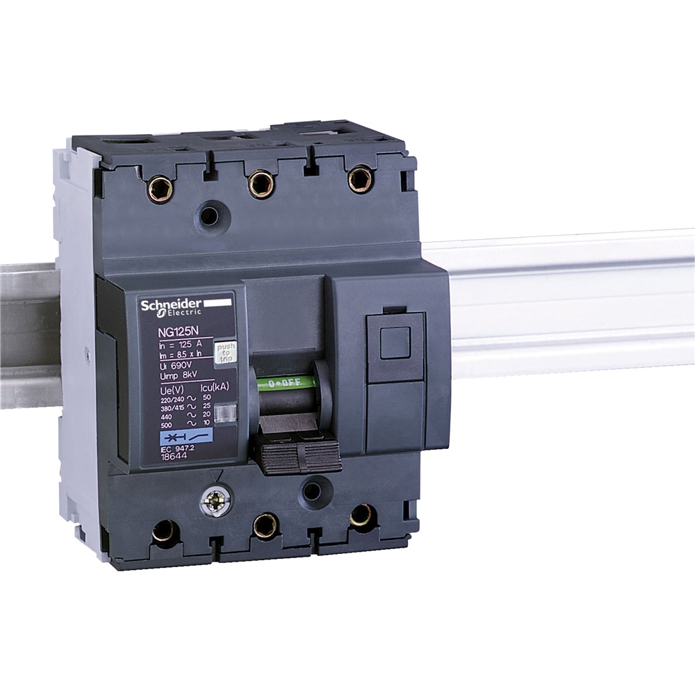 Interruttore magnetotermico 3 poli 100A curva C protezione cortocircuiti industriale