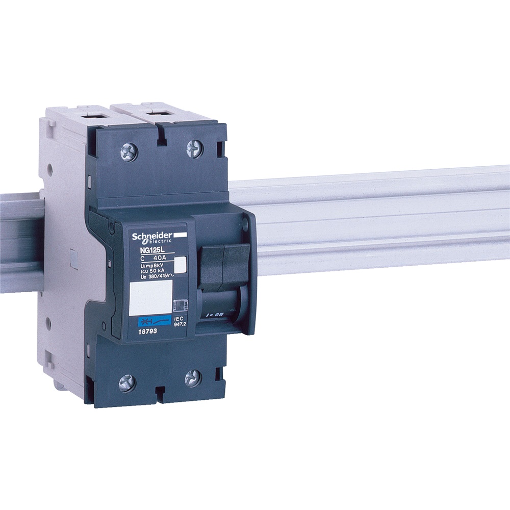 Interruttore magnetotermico 2P 50A curva C protezione sovraccarico cortocircuito installazione industriale