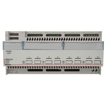 Attuatore SCS 8 canali 16A montaggio su guida DIN 10 moduli controllo carichi elettrici residenziale industriale