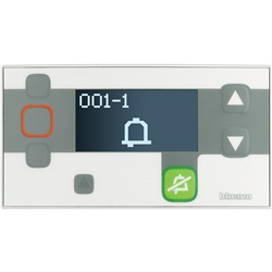 Terminale secondario locali con display digitale e pulsanti controllo per impianti elettrici senza sistemi bus