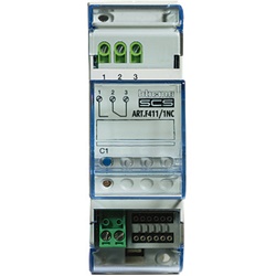 Attuatore 1 relè NC 16A 2 moduli DIN controllo circuiti impianti civili industriali