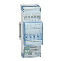 Attuatore 4 relè 2 moduli DIN controllo carichi elettrici domotica industriale