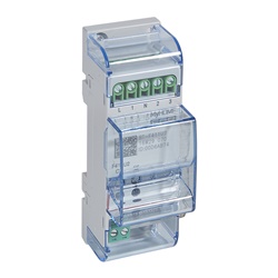 Attuatore 2 relè 2 moduli DIN bus controllo lampade LED fluorescenti motori domotica
