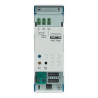 Interfaccia contatti DIN 2 moduli comando attuatori per impianti elettrici industriali e civili