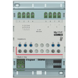 Attuatore DIN 3 uscite 2 ingressi 0-10V controllo fan coil valvole proporzionali