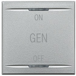 Copritasto Axolute 2 funzioni ON OFF GEN 2 moduli chiaro con lenti illuminabili per impianti elettrici
