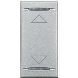 Copritasto Axolute 2 funzioni con simbolo serigrafato Su Giù illuminabile 1 modulo tech