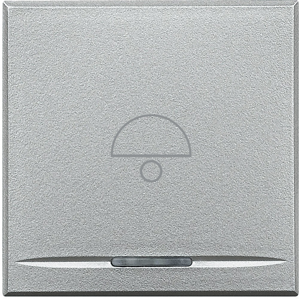 Copritasto Axolute 2 moduli campana lente illuminabile serigrafia simbolo tecnico