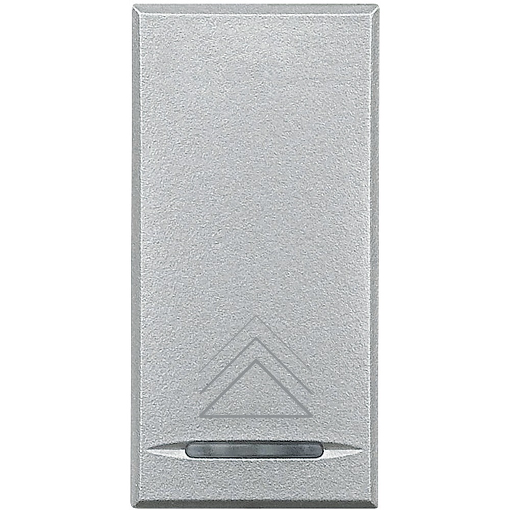 Copritasto Axolute 1 modulo con simbolo dimmer illuminabile per impianti elettrici