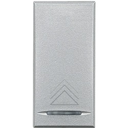 Copritasto Axolute 1 modulo con simbolo dimmer illuminabile per impianti elettrici