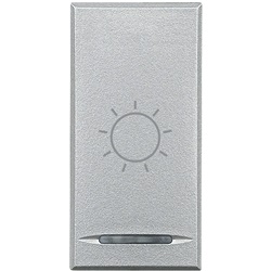 Copritasto Axolute simbolo luce lente illuminabile 1 modulo per impianti elettrici