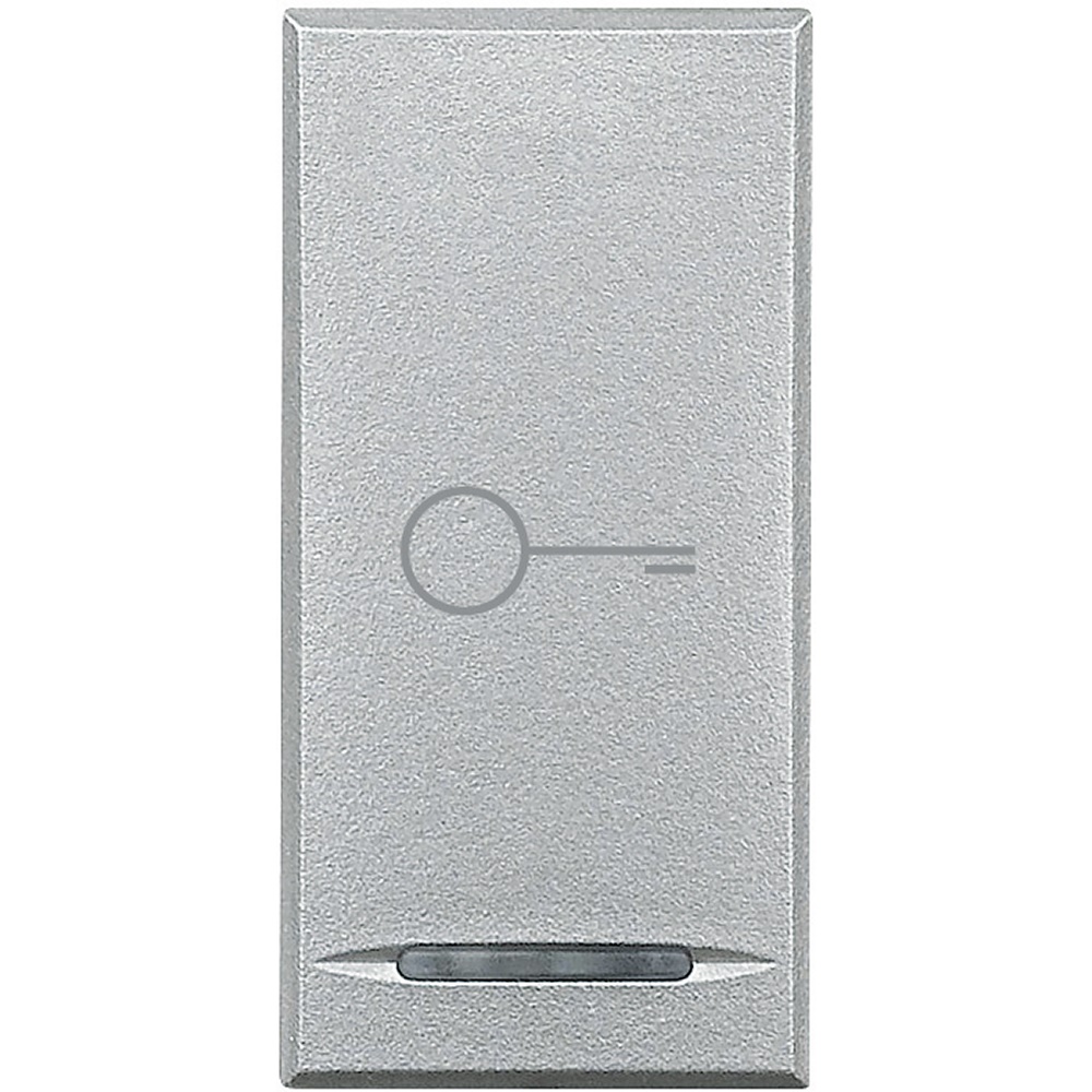 Copritasto Axolute 1 modulo simbolo chiave lente illuminabile per impianti elettrici tecnologici