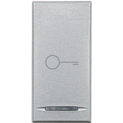 Copritasto Axolute 1 modulo simbolo chiave lente illuminabile per impianti elettrici tecnologici