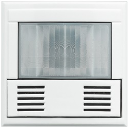 Interruttore AXOLUTE Green Switch PIR+US bianco 2 moduli controllo automatico luce ambienti residenziali e commerciali